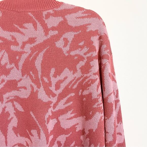 H&M Divided Camouflage Open Front Long Sleeve Ribbed Trim Cardigan Sweater Large - Picture 11 of 13